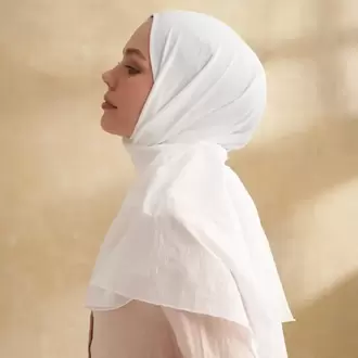 ARMANDA - 3009 Rustik Pamuksu Şal - Krem
