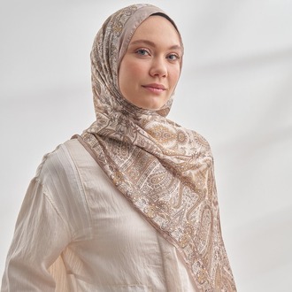 ARMANDA - 6035 Pashmina Desen Şal - Bek