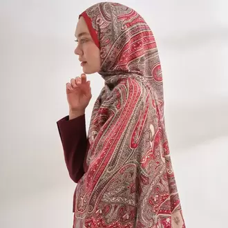 ARMANDA - 4456 Mystic Desen Şal - Bordo