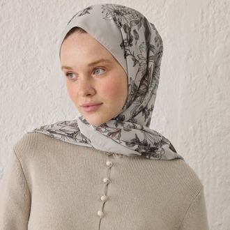 FRESH SCARFS - Aster Desen Şal - Vizon