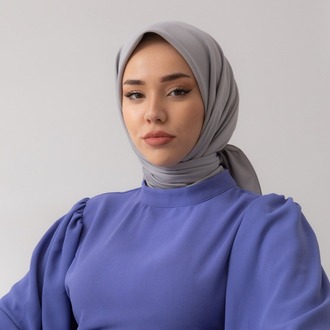 Silk Home Twill Eşarp 11343 - Gri