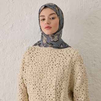 Fresh Scarfs - Aria Desen Şal - Mavi