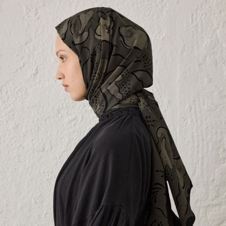 Fresh Scarfs - Aria Desen Şal - Koyu Vizon