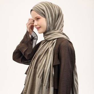 SİLK HOME - Urban Hours Orya Haki Mayda Şal 190x70