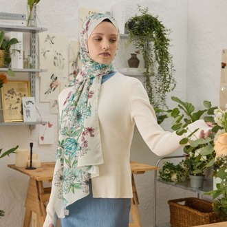 FRESH SCARFS - Aster Desen Şal - Mint