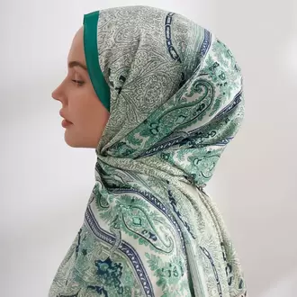 ARMANDA - VUAL NUIT DESEN ŞAL - BENETTON YEŞİLİ
