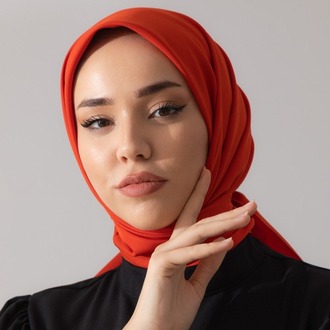 Silk Home Twill Eşarp 11343 - Turuncu
