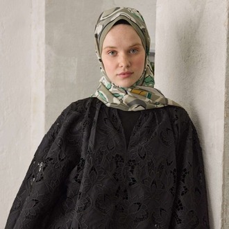 Fresh Scarfs - Aspen Desen Şal - Naturel Bej
