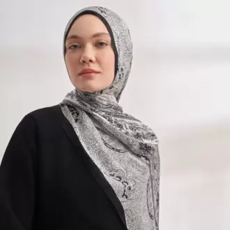 ARMANDA - VUAL NUIT DESEN ŞAL - SİYAH