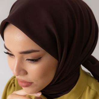 Silk Home Twill Eşarp 11343 - Acı Kahve