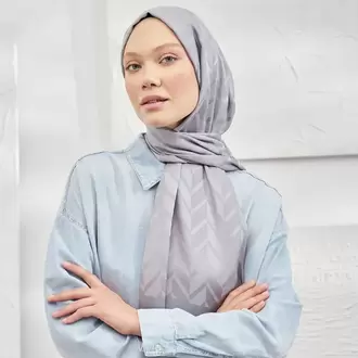 ARMANDA - İtalyan Jakar Geometrik Desen Şal - Dore