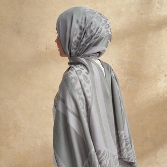 Armanda - 3304 Fiori Jakar Leopar Desen - Keten Yeşili