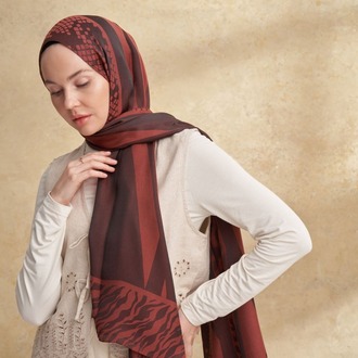 Armanda - Fiori Jakar Leopar Desen - Kahve