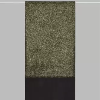 ARMANDA - 3209 İpekli Kenarı Taşlı Şal - Siyah Gold