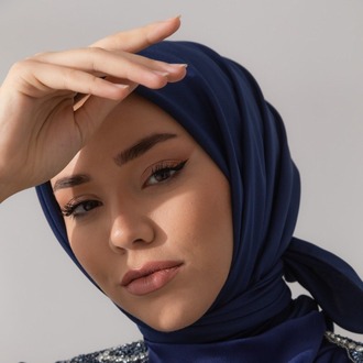 Silk Home Twill Eşarp 11343 - Lacivert