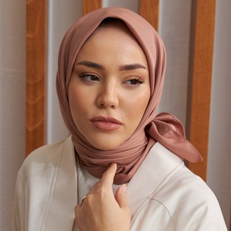 Silk Home Twill Eşarp 11343 - Sütlü Kahve
