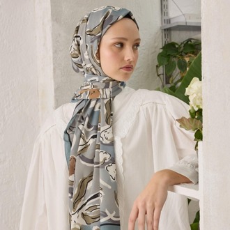 Fresh Scarfs - Aspen Desen Şal - Mavi