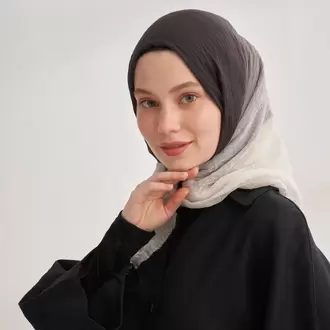 ARMANDA - 3359 Müslin Degrade - Siyah - Krem