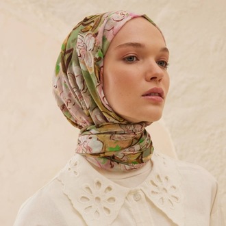 FRESH SCARFS - Linda Desen Rami Şal - Gül Pembe