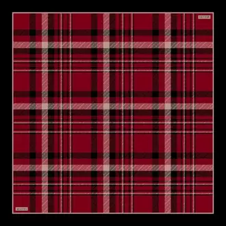 ARMANDA - 4358 Naya Desen Twill İpek Eşarp - Bordo