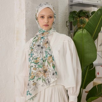 FRESH SCARFS - Aster Desen Şal - Somon