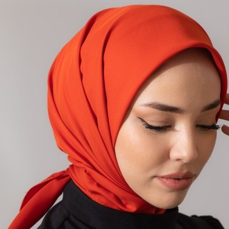 Silk Home Twill Eşarp 11343 - Turuncu