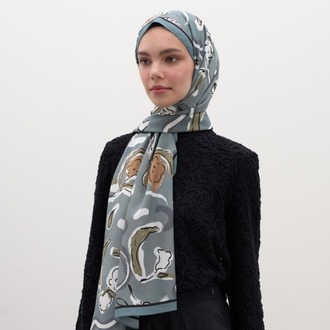 Fresh Scarfs - Aspen Desen Şal - Mavi
