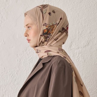 Fresh Scarfs - Hazel Desen Şal - Somon