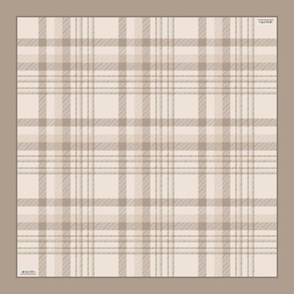 ARMANDA - 4358 Naya Desen Twill İpek Eşarp - Taş