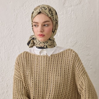 Fresh Scarfs - Aria Desen Şal - Çağla Yeşili