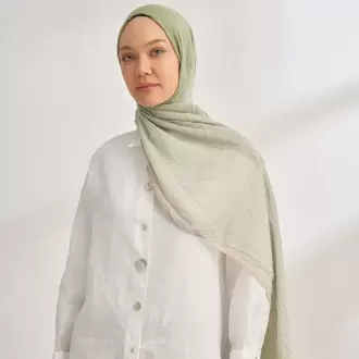 ARMANDA - 3359 Müslin Degrade - Keten - Çağla Yeşili