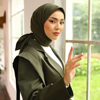 Silk Home Twill Eşarp 11343 - Yeşil