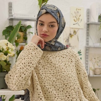 Fresh Scarfs - Aria Desen Şal - Mavi