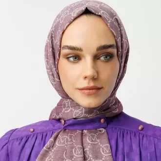MOONCORN - Yün İpek Şal - Leylak