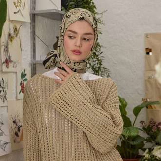 Fresh Scarfs - Aria Desen Şal - Çağla Yeşili