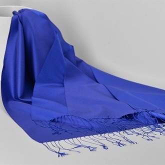 Armanda - %100 İPEK ŞAL - Saks