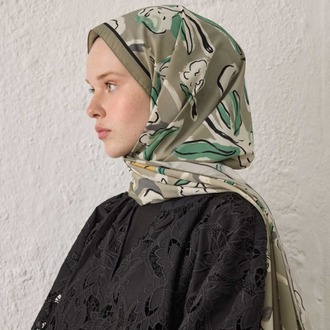 Fresh Scarfs - Aspen Desen Şal - Naturel Bej