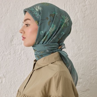 Fresh Scarfs - Delia Desen Pamuk İpek Eşarp -