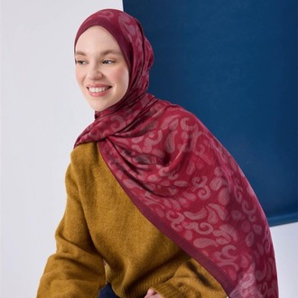 SİLK HOME - Urban Hours Harmony Narçiçeği Mayda Şal 190X70