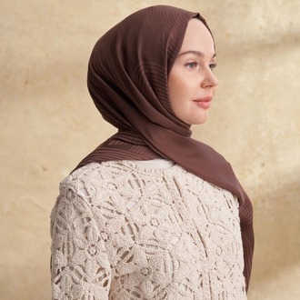 Armanda - 3305 Fiori Jakar Line Desen - Acı Kahve
