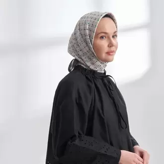 ARMANDA- 4306 Orbıs Desen Twıll İpek Eşarp - Benotton