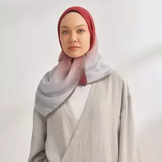 ARMANDA - 3359 Müslin Degrade - Kırmızı