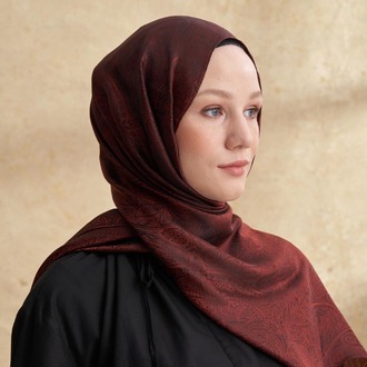  Armanda - 3303 Jose Jakar Etnik Desen - Kızıl Kahve