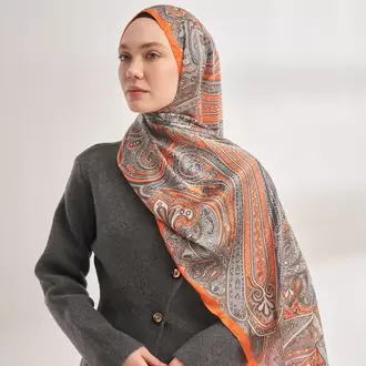 ARMANDA - 4456 Mystic Desen Şal - Orange