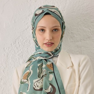 Fresh Scarfs - Aspen Desen Şal - Mint