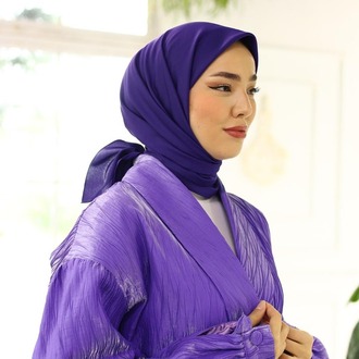 Silk Home Twill Eşarp 11343 - Mor