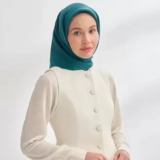 ARMANDA - 4400 Premium Twill İpek Eşarp - Zümrüt