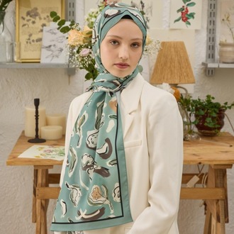 Fresh Scarfs - Aspen Desen Şal - Mint