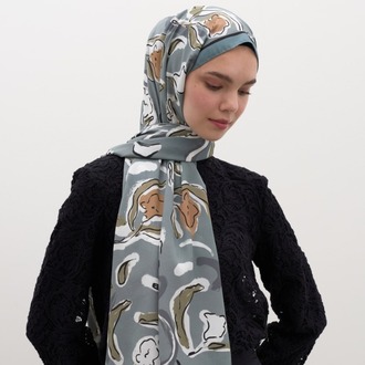 Fresh Scarfs - Aspen Desen Şal - Mavi