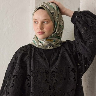 Fresh Scarfs - Aspen Desen Şal - Naturel Bej